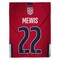 Sleep Squad US Women's Soccer Kristie Mewis 60” x 80” Raschel Plush Jersey Blanket